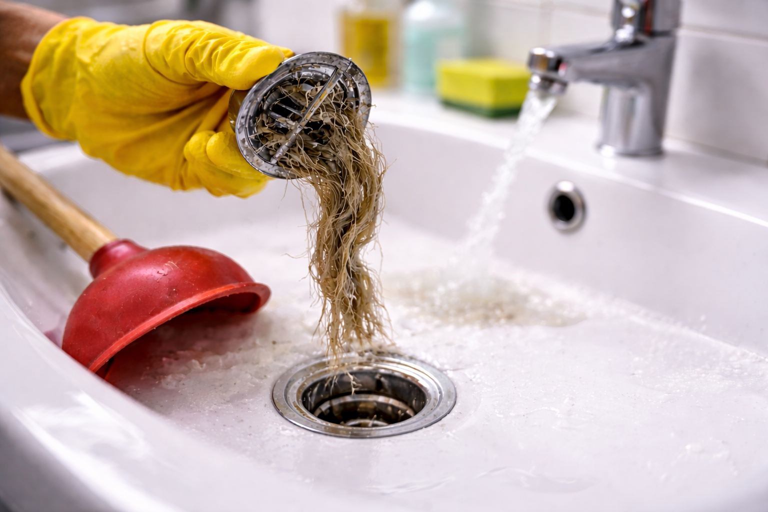 5 häufige Ursachen für verstopfte Abflüsse – und wie man sie effektiv vermeidet
