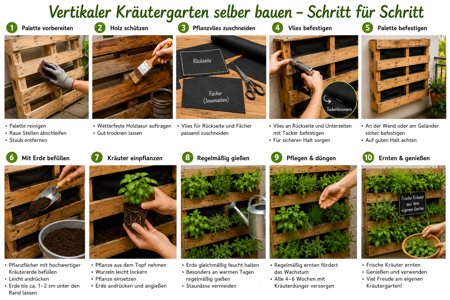 DIY Balkon Kräutergarten