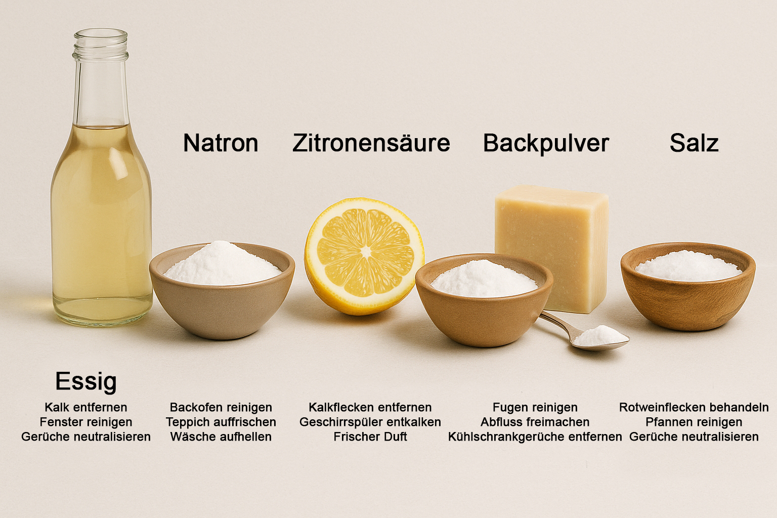 Die besten Hausmittel für den Haushalt