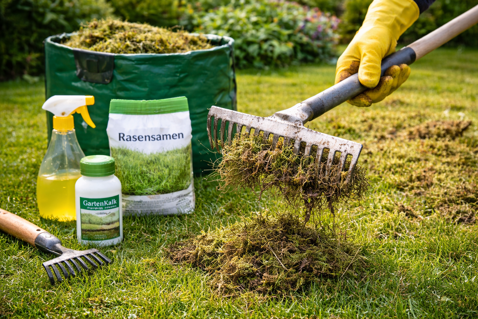 Moos entfernen ohne Chemie