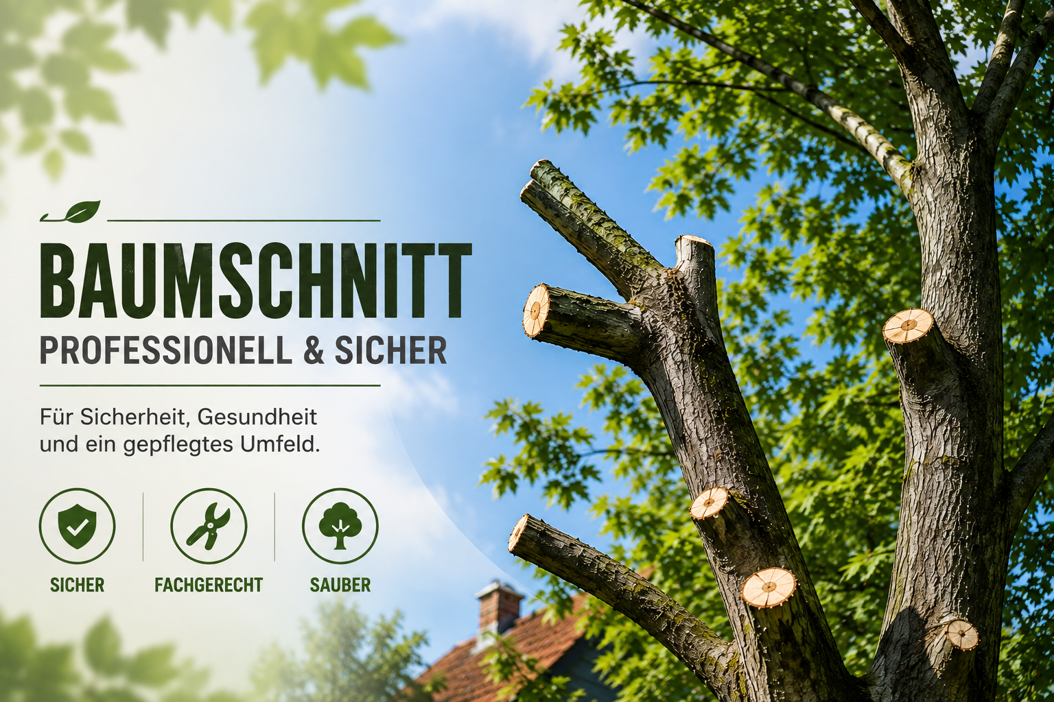 Erfolgreicher Baumschnitt