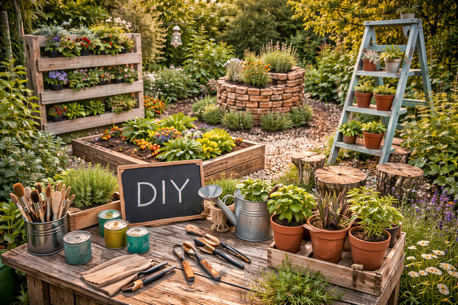 DIY Gartenprojekte – einfach & günstig umsetzen
