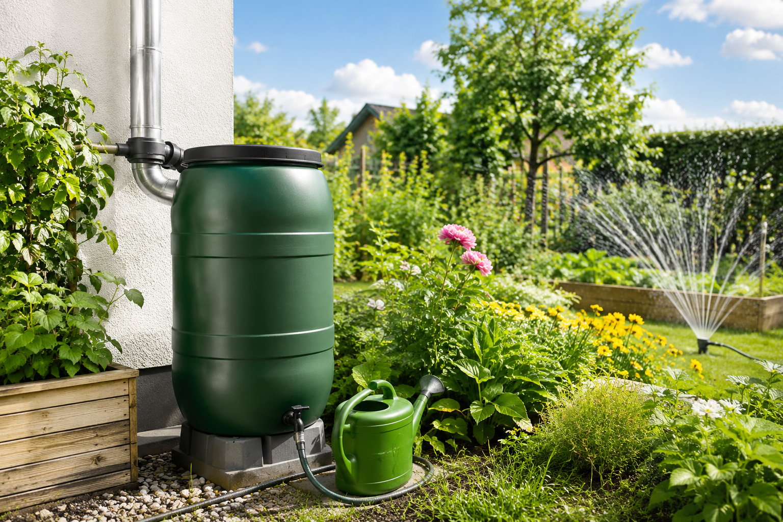 Regenwasser nutzen im Garten: Wasser sparen & Pflanzen stärken