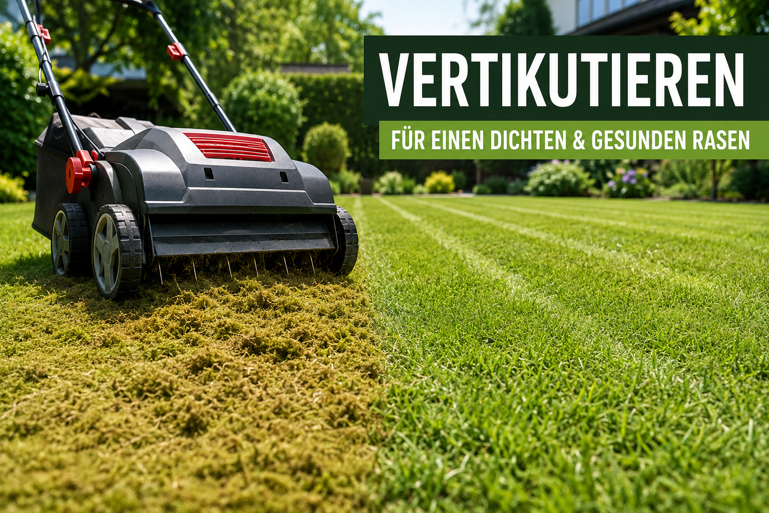 Vertikutieren – Der große Ratgeber für einen gesunden und dichten Rasen