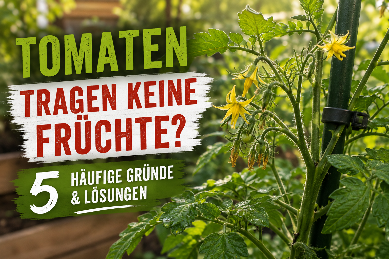 5 Gründe, warum Tomaten keine Früchte tragen