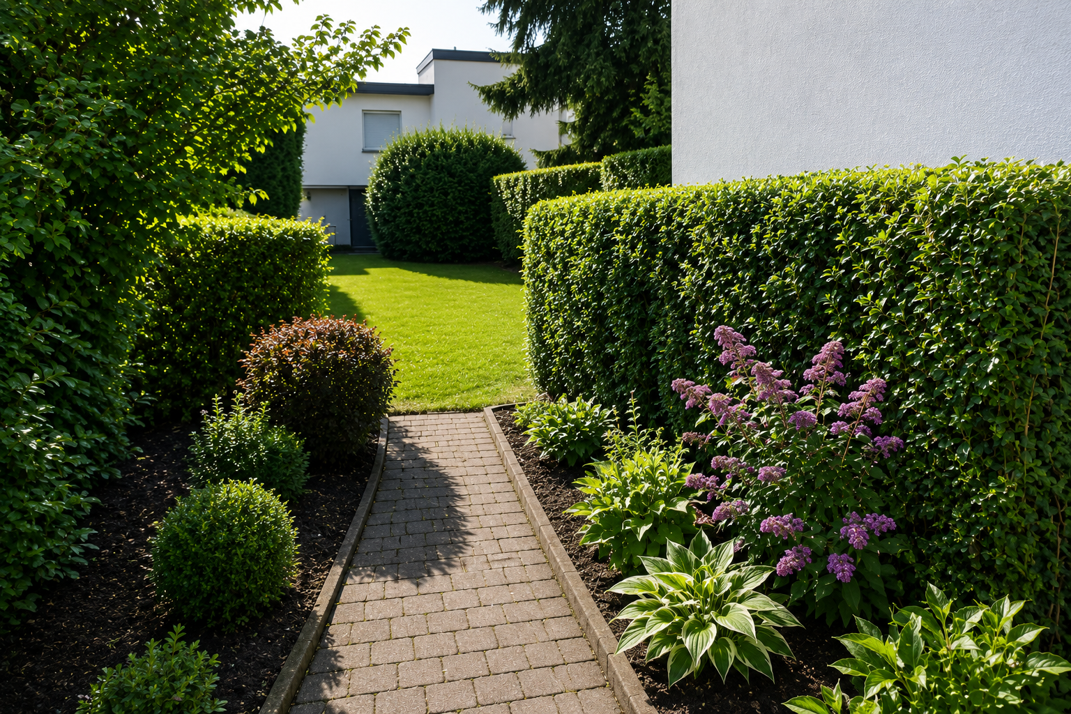 Garten nach der Gartenpflege in Mönchengladbach