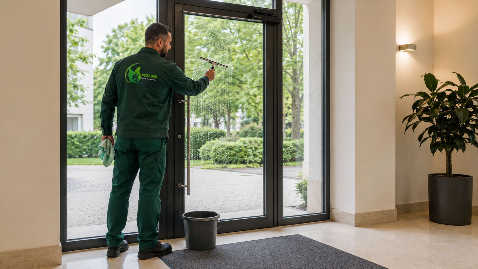 Hausmeisterservice an einer Immobilie