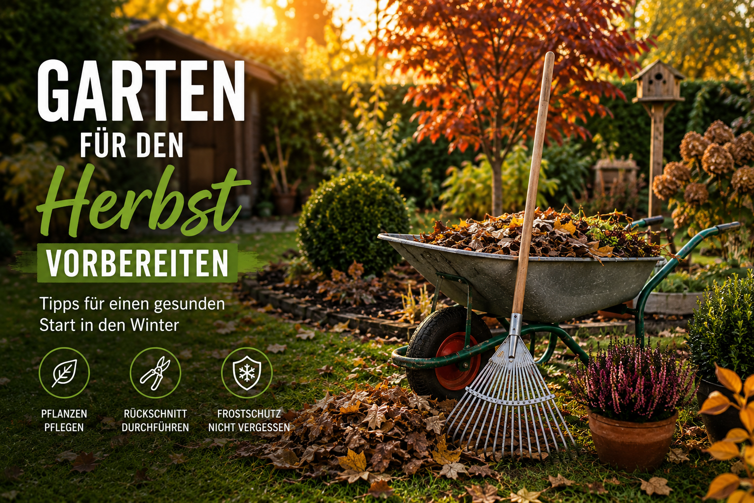 Garten für den Herbst vorbereiten: 8 wichtige Tipps