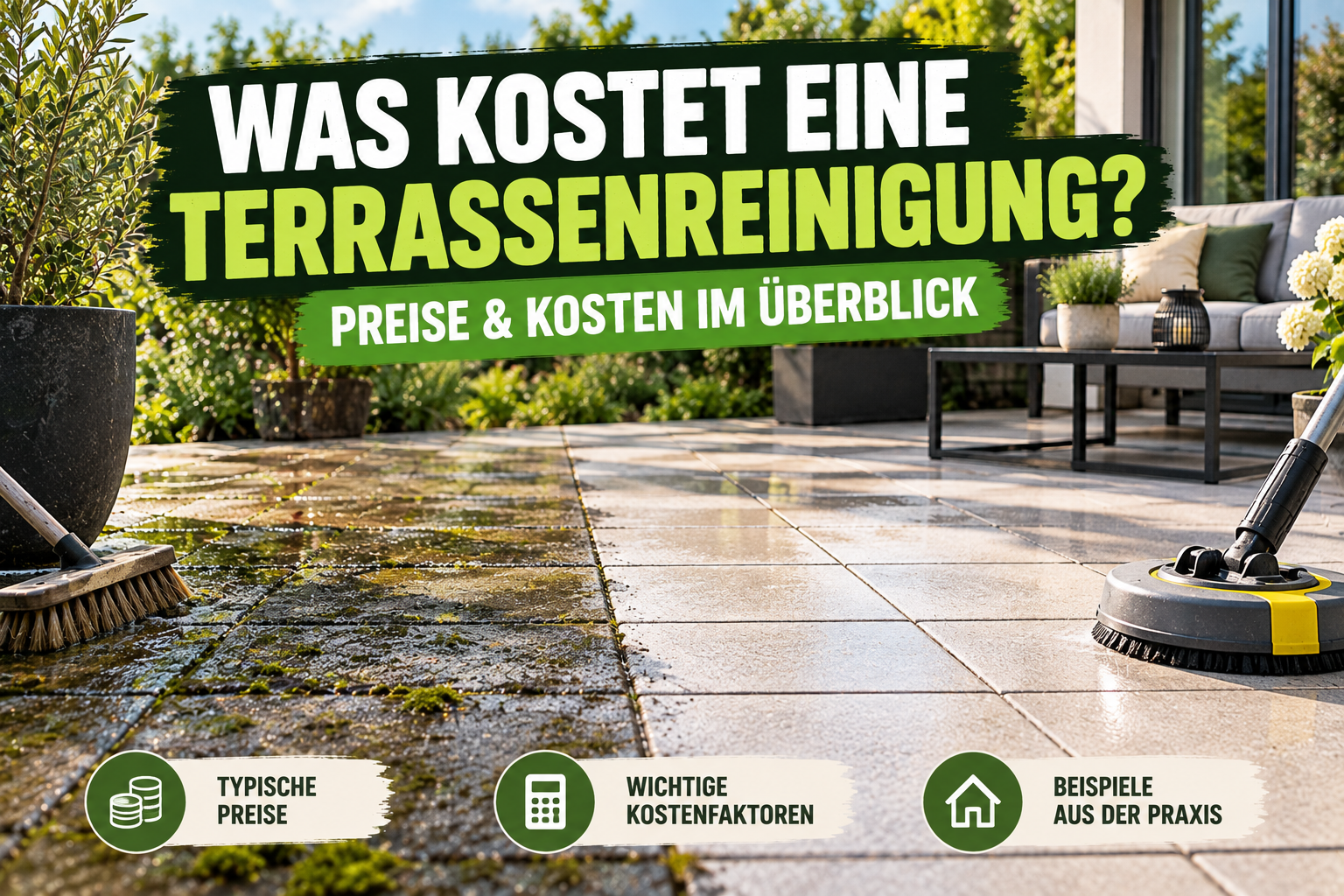 Was kostet eine professionelle Terrassenreinigung?