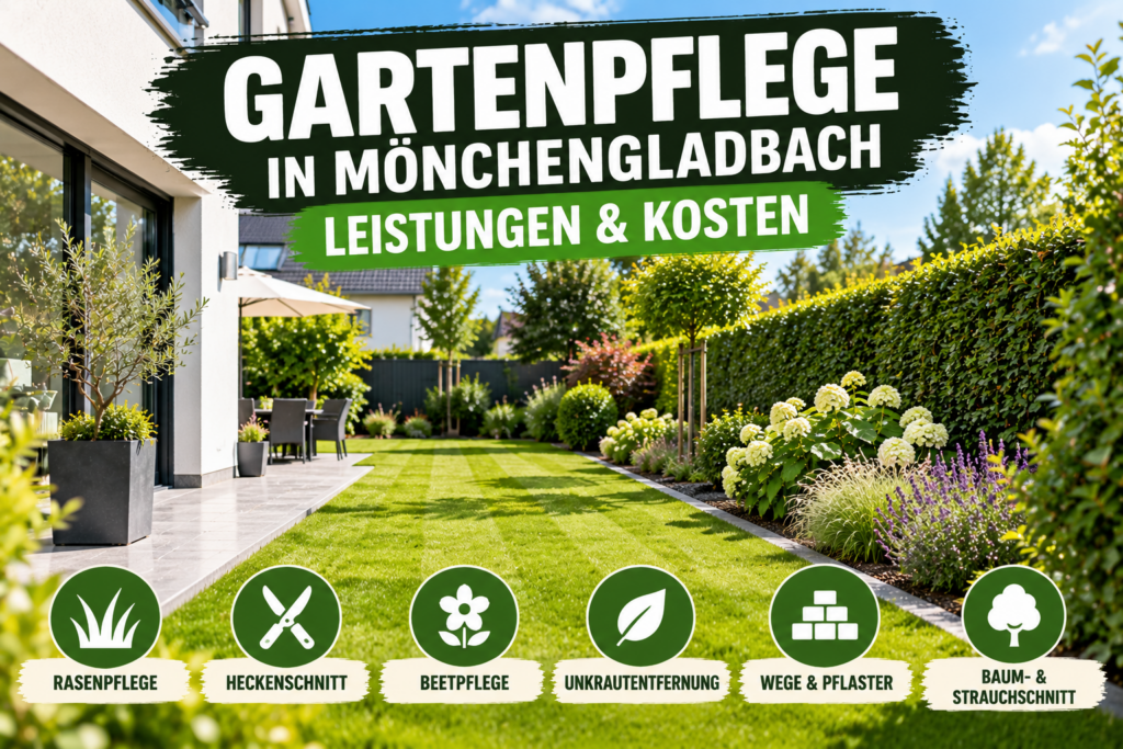 Gartenpflege in Mönchengladbach – Leistungen und Kosten