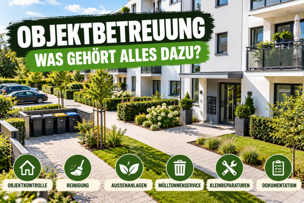 Objektbetreuung – Aufgaben rund um Gebäude und Außenanlagen